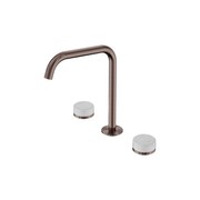 Serenity Bath/Kitchen Set Edge Spout With Carrara Handle Brushed Bronze gallery detail image