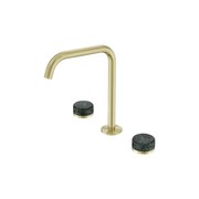 Serenity Bath/Kitchen Set Edge Spout With Verde Alpi Handle Brushed Gold gallery detail image