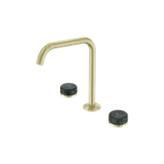 Serenity Bath/Kitchen Set Edge Spout With Verde Alpi Handle Brushed Gold gallery detail image