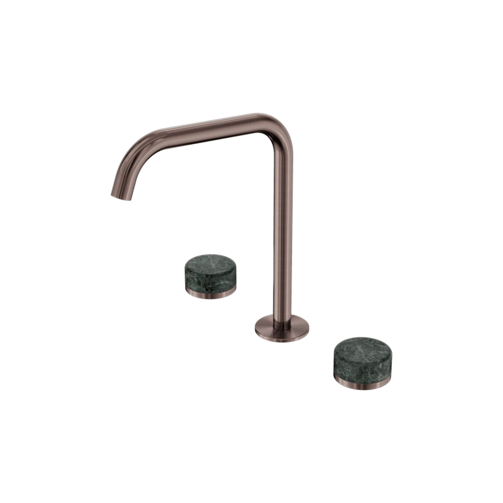 Serenity Bath/Kitchen Set Edge Spout With Verde Alpi Handle Brushed Bronze gallery detail image
