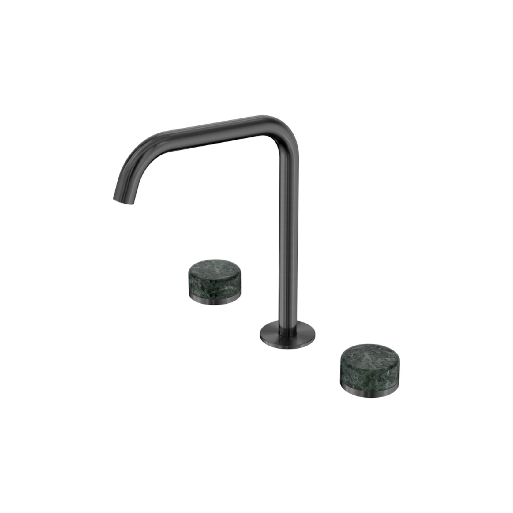 Serenity Bath/Kitchen Set Edge Spout With Verde Alpi Handle Gun Metal gallery detail image