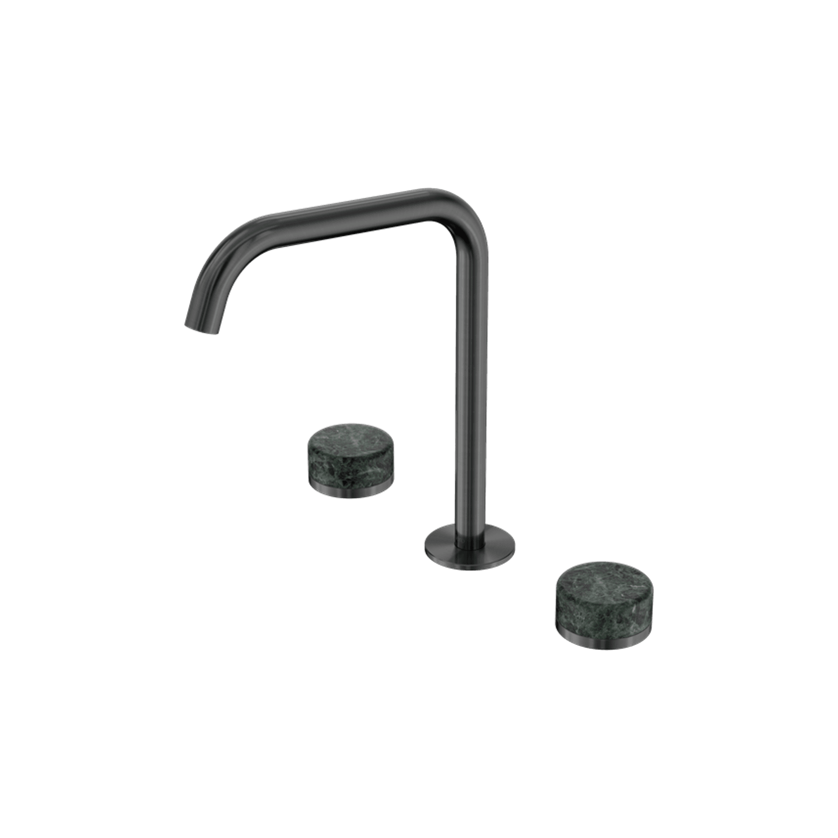 Serenity Bath/Kitchen Set Edge Spout With Verde Alpi Handle Gun Metal gallery detail image