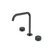 Serenity Bath/Kitchen Set Edge Spout With Verde Alpi Handle Gun Metal gallery detail image