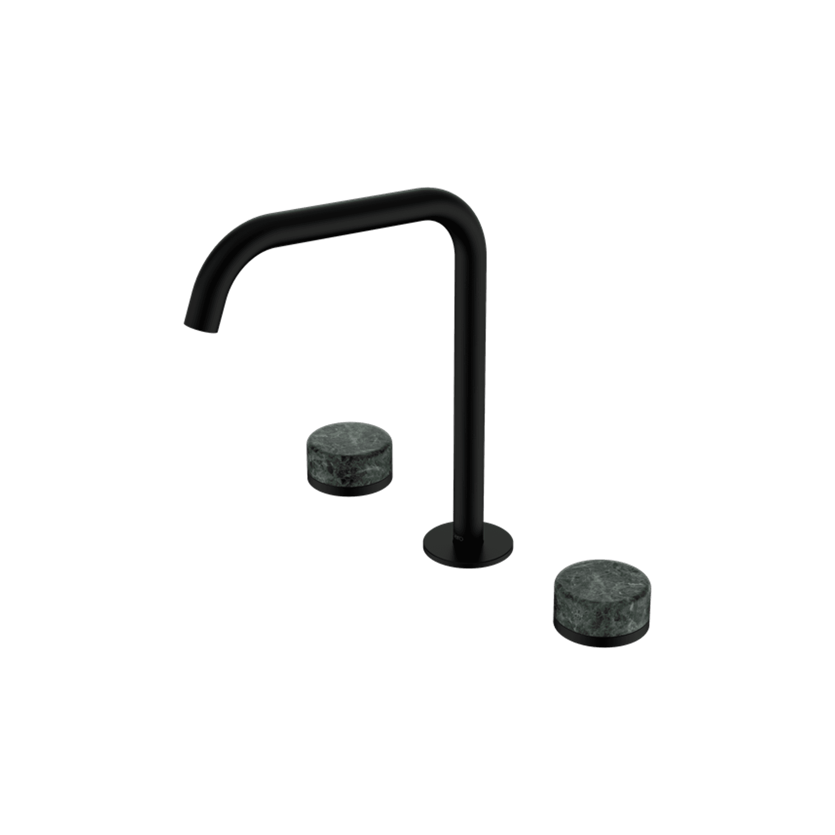 Serenity Bath/Kitchen Set Edge Spout With Verde Alpi Handle Matte Black gallery detail image