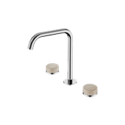 Serenity Bath/Kitchen Set Edge Spout With Rome Travertine Handle Chrome gallery detail image