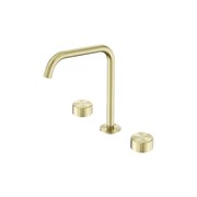 Serenity Bath/Kitchen Set Edge Spout With Metal Handle Brushed Gold gallery detail image