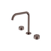 Serenity Bath/Kitchen Set Edge Spout With Metal Handle Brushed Bronze gallery detail image