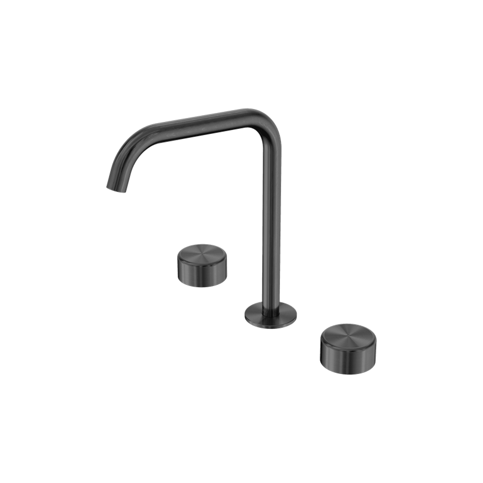 Serenity Bath/Kitchen Set Edge Spout With Metal Handle Gun Metal gallery detail image