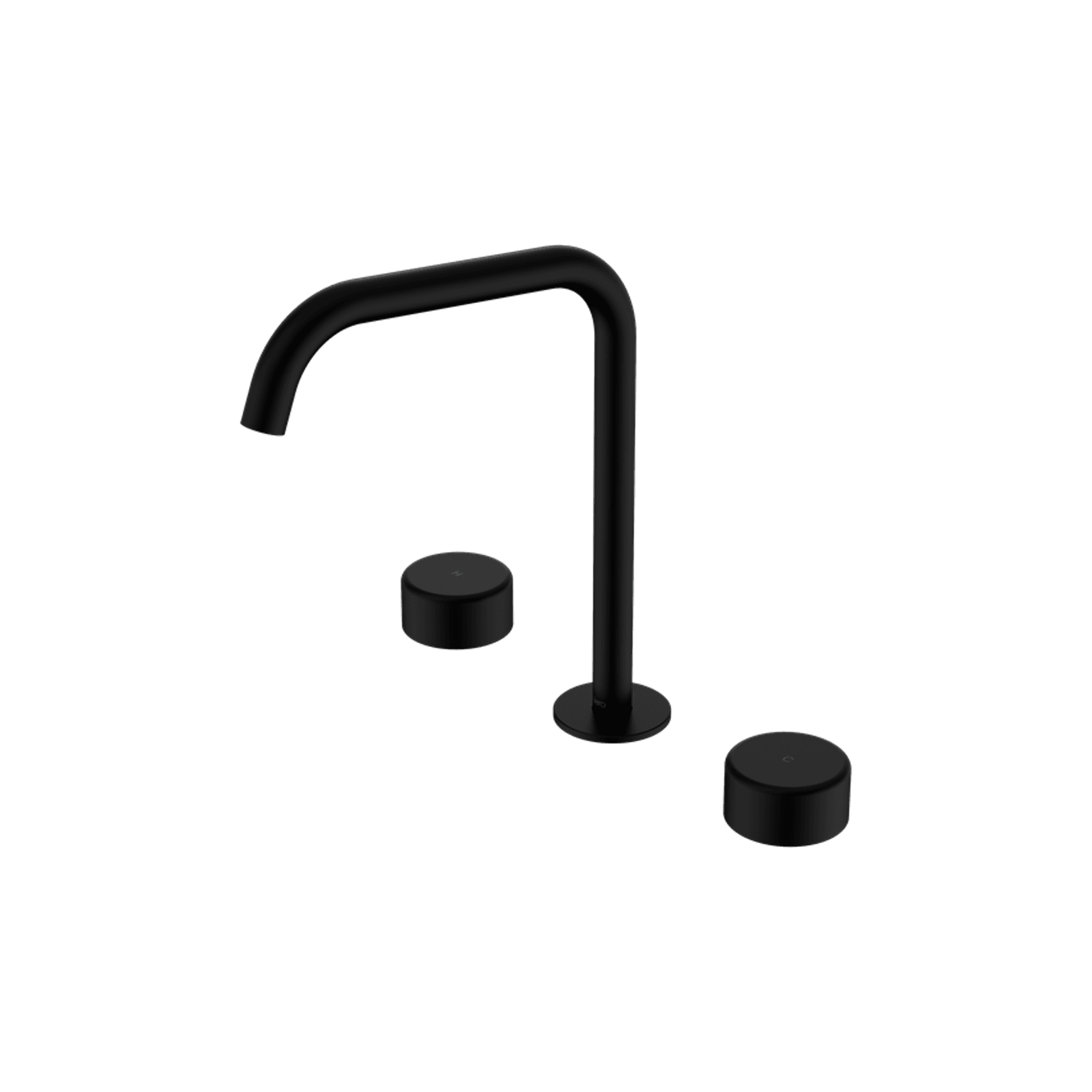Serenity Bath/Kitchen Set Edge Spout With Metal Handle Matte Black gallery detail image
