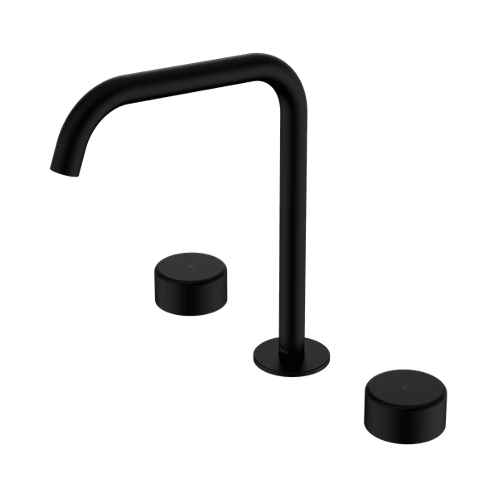 Serenity Bath/Kitchen Set Edge Spout With Metal Handle Matte Black gallery detail image