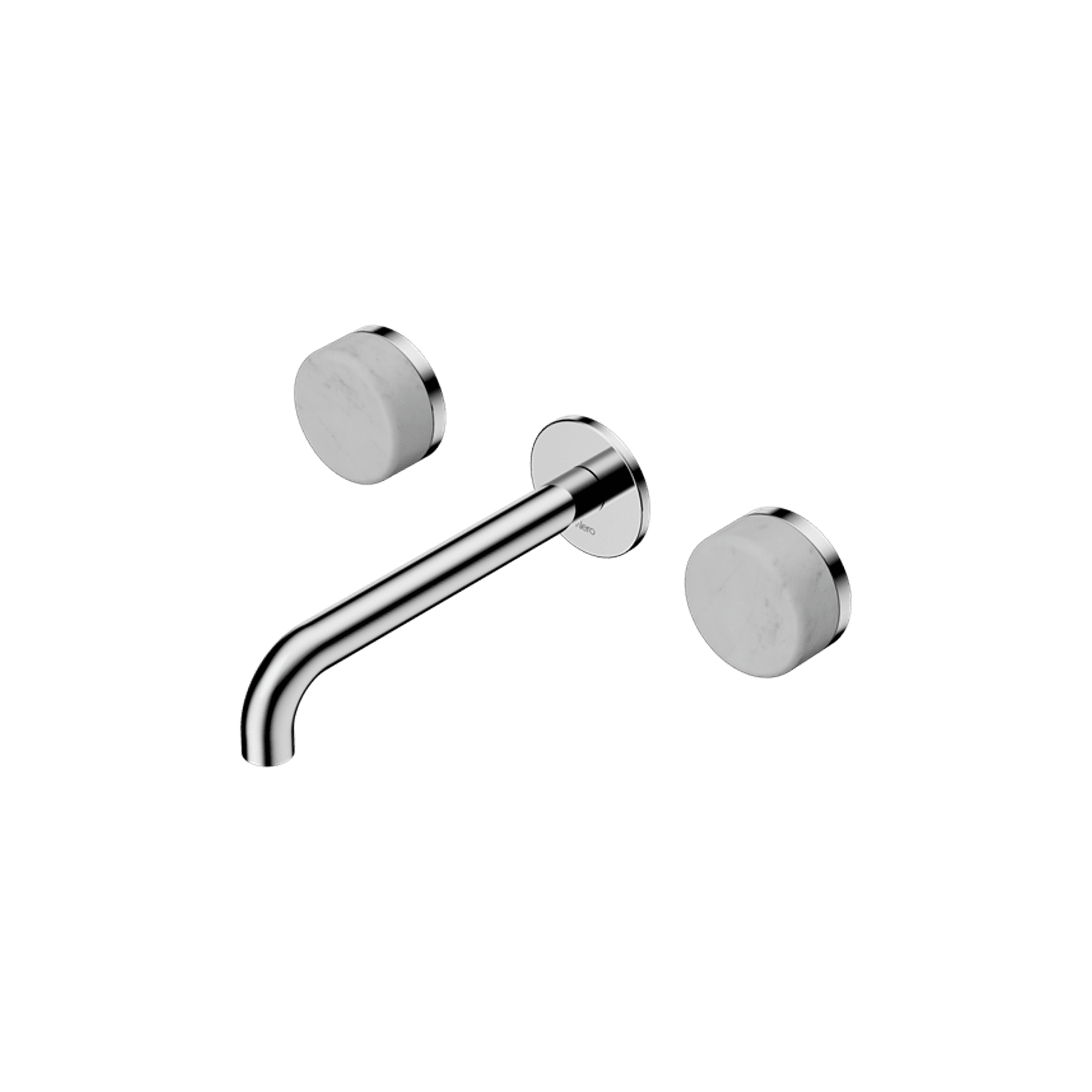 Serenity Wall Basin Set 160mm Spout With Carrara Handle Chrome gallery detail image