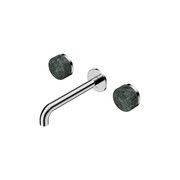 Serenity Wall Basin Set 160mm Spout With Verde Alpi Handle Chrome gallery detail image