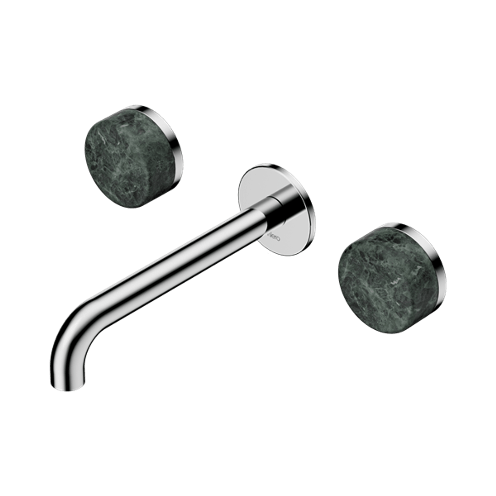Serenity Wall Basin Set 185mm Spout With Verde Alpi Handle Chrome gallery detail image