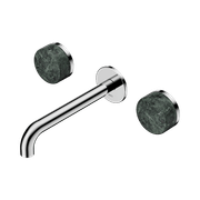 Serenity Wall Basin Set 185mm Spout With Verde Alpi Handle Chrome gallery detail image