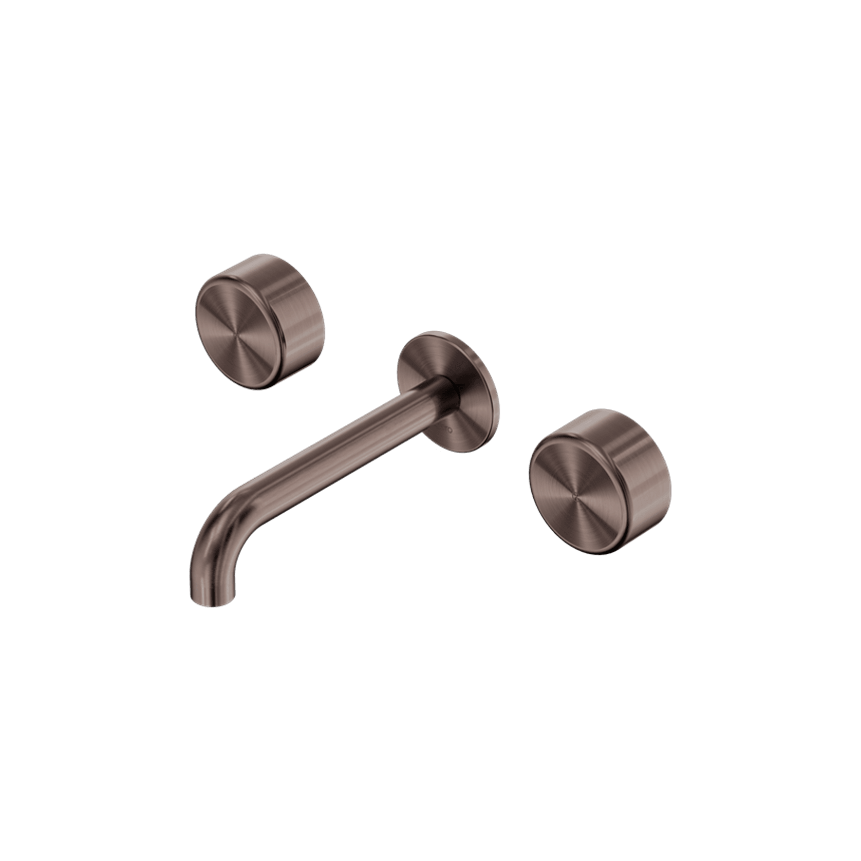 Serenity Wall Basin Set 160mm Spout With Metal Handle Brushed Bronze gallery detail image