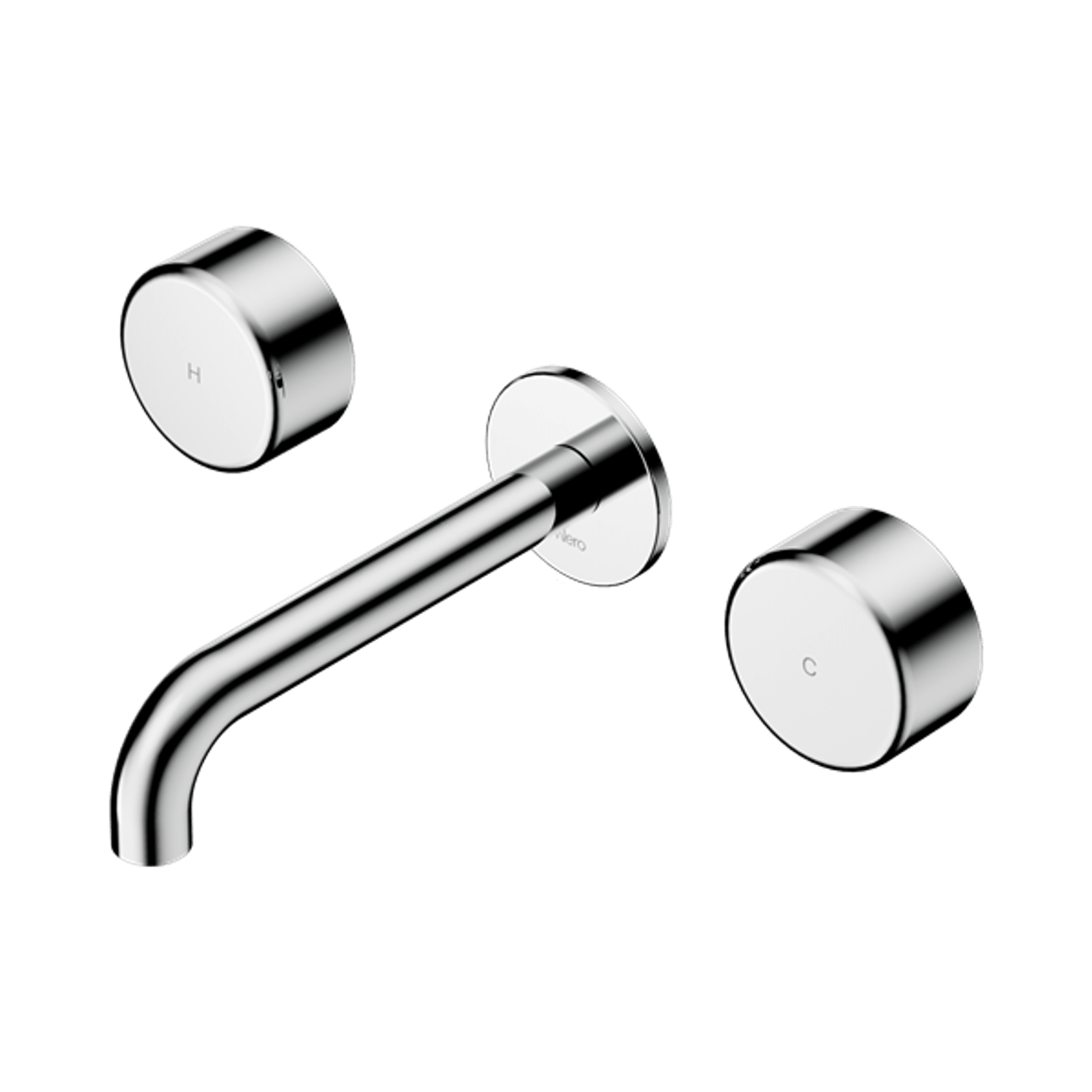 Serenity Wall Basin Set 160mm Spout With Metal Handle Chrome gallery detail image