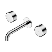 Serenity Wall Basin Set 160mm Spout With Metal Handle Chrome gallery detail image