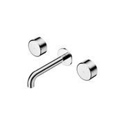 Serenity Wall Basin Set 185mm Spout With Metal Handle Chrome gallery detail image
