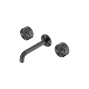 Serenity Wall Basin Set 160mm Spout With Metal Handle Gun Metal gallery detail image