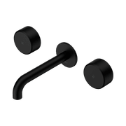 Serenity Wall Basin Set 160mm Spout With Metal Handle Matte Black gallery detail image