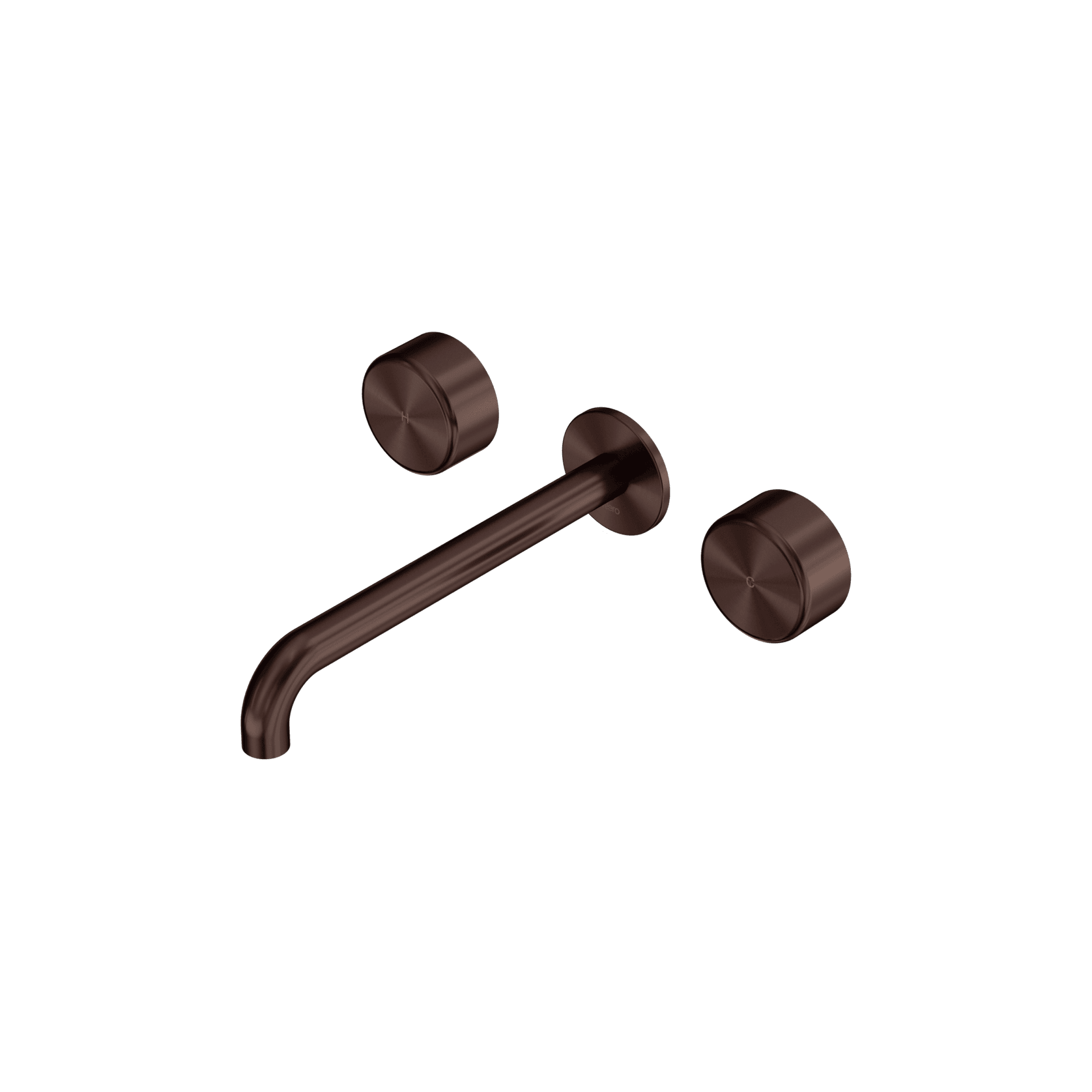 Serenity Wall Basin Set 220mm Spout With Metal Handle Rome Bronze gallery detail image