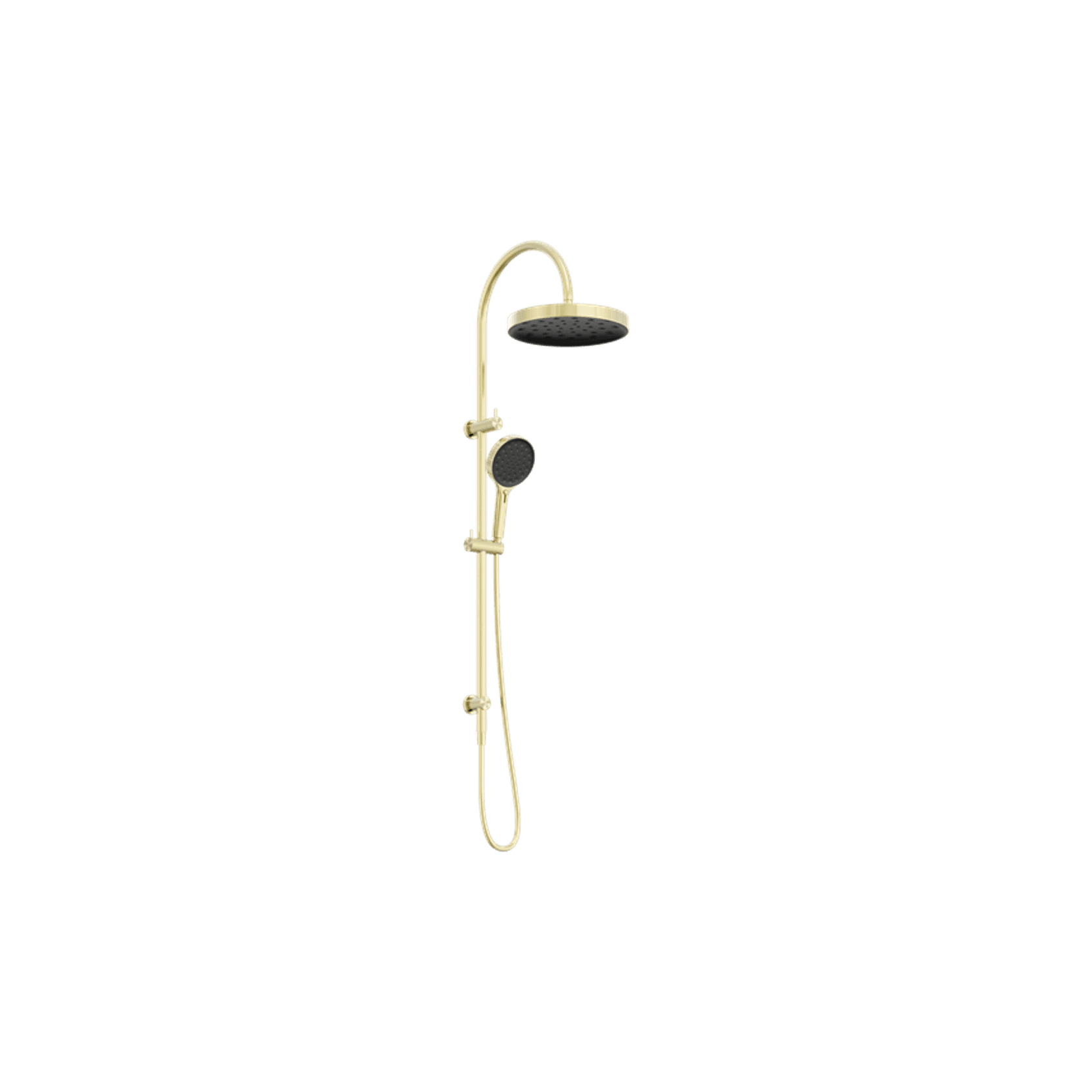 Serenity Twin Shower Brushed Gold gallery detail image