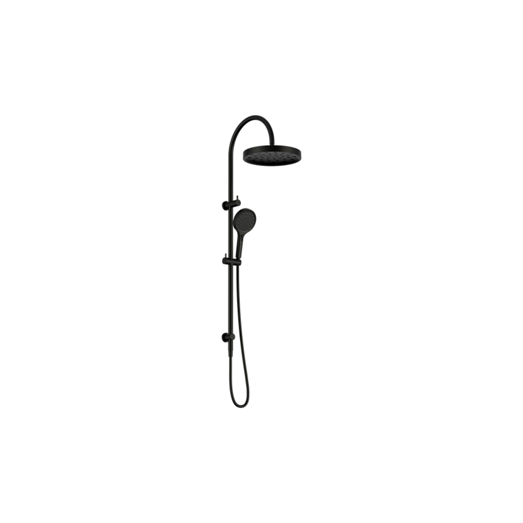 Serenity Twin Shower Matte Black gallery detail image