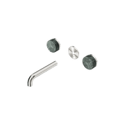 Serenity Wall Basin 160mm Spout + Verde Alpi Handle Brushed Nickel gallery detail image