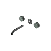 Serenity Wall Basin 160mm Spout + Verde Alpi Handle Gun Metal gallery detail image