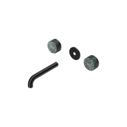 Serenity Wall Basin 160mm Spout + Verde Alpi Handle Matte Black gallery detail image