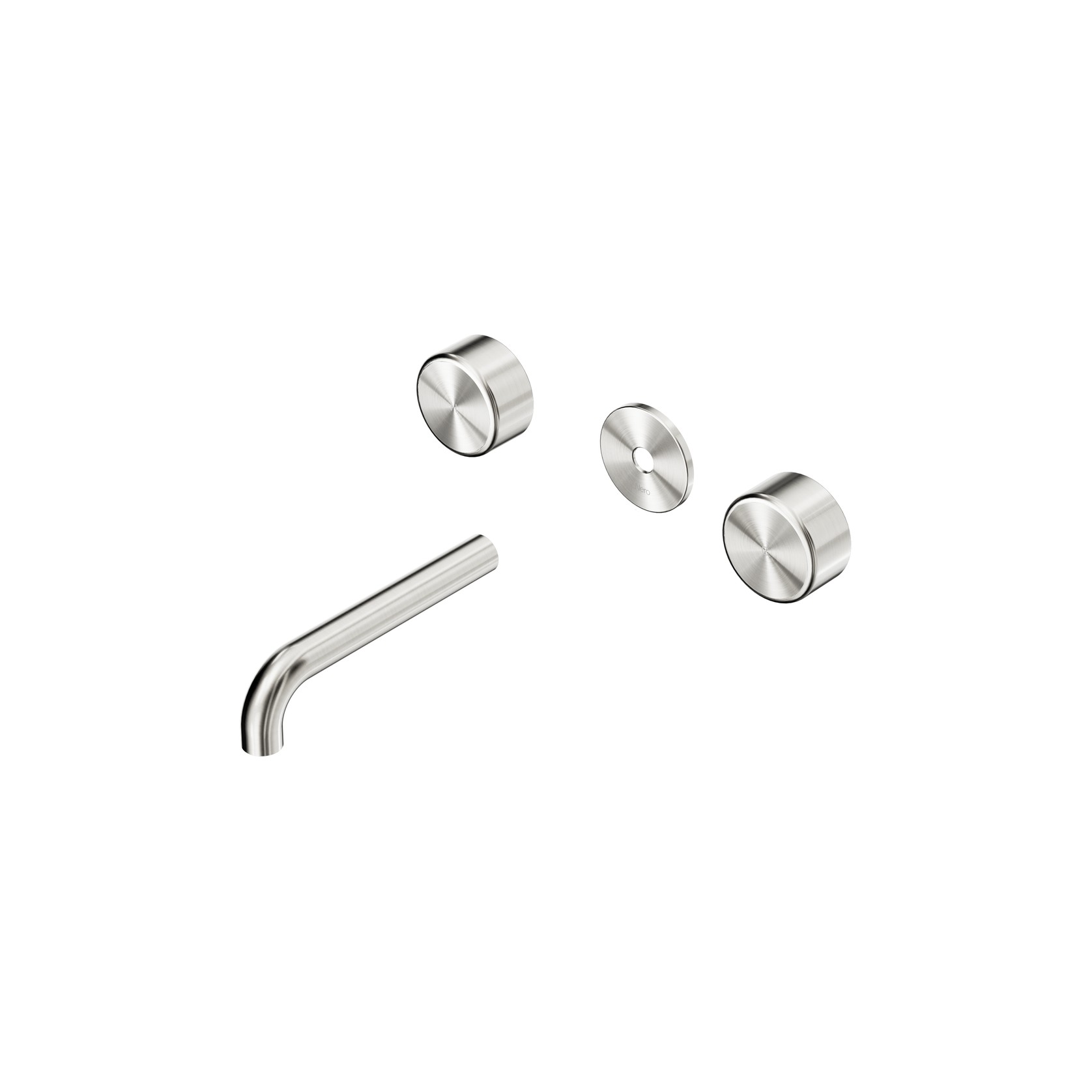 Serenity Wall Basin 160mm Spout + Metal Handle Brushed Nickel gallery detail image