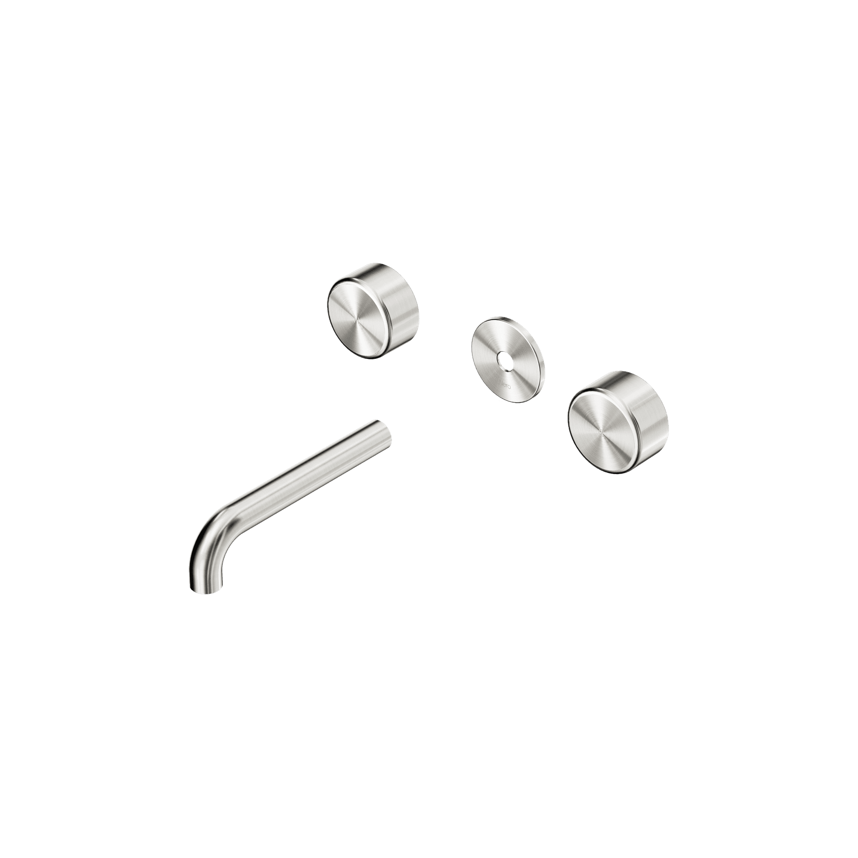 Serenity Wall Basin 160mm Spout + Metal Handle Brushed Nickel gallery detail image