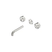 Serenity Wall Basin 160mm Spout + Metal Handle Brushed Nickel gallery detail image