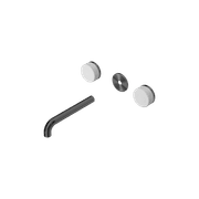 Serenity Wall Basin 185mm Spout + Carrara Handle Gun Metal gallery detail image