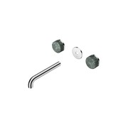 Serenity Wall Basin 185mm Spout + Verde Alpi Handle Chrome gallery detail image