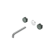 Serenity Wall Basin 185mm Spout + Verde Alpi Handle Chrome gallery detail image