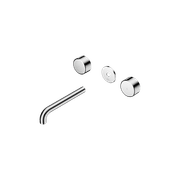 Serenity Wall Basin 185mm Spout + Metal Handle Chrome gallery detail image