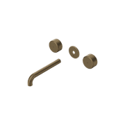 Serenity Wall Basin Set 185mm Spout With Metal Handle Trim Kit Only Tumbled Antique Brass gallery detail image