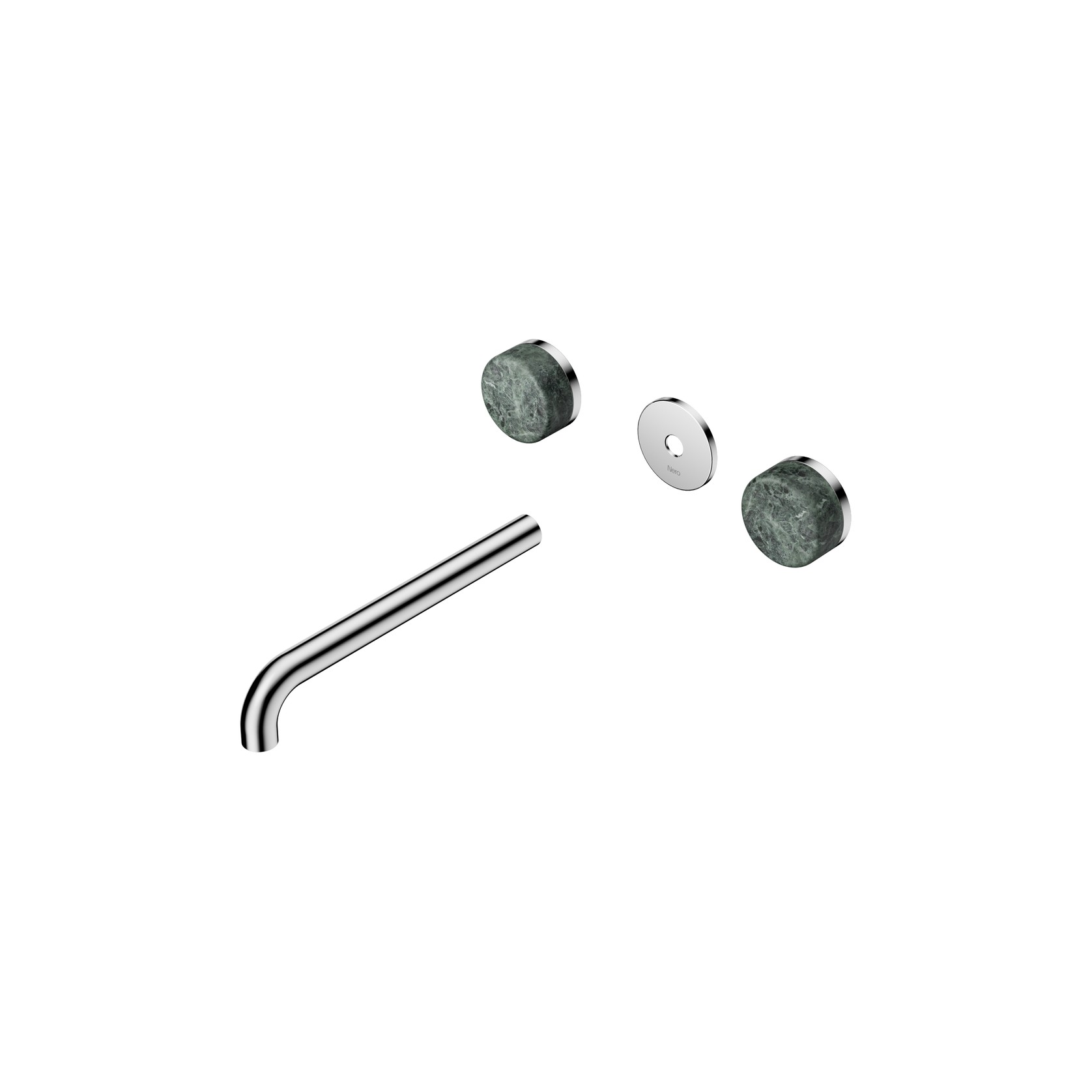 Serenity Wall Basin 220mm Spout + Verde Alpi Handle Chrome gallery detail image