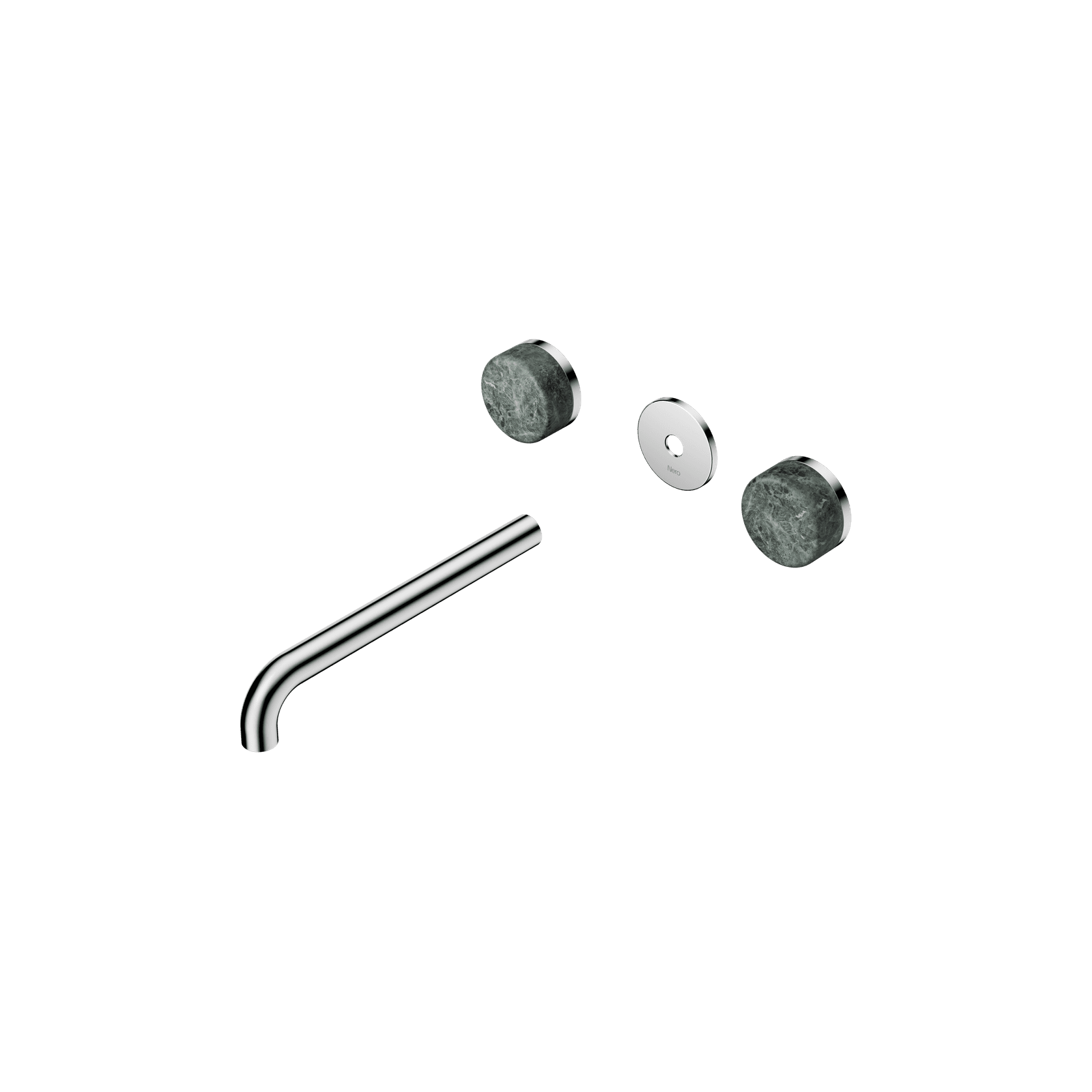 Serenity Wall Basin 220mm Spout + Verde Alpi Handle Chrome gallery detail image