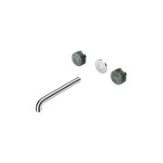 Serenity Wall Basin 220mm Spout + Verde Alpi Handle Chrome gallery detail image