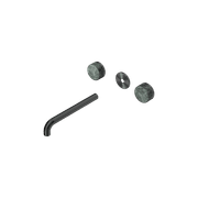 Serenity Wall Basin 220mm Spout + Verde Alpi Handle Gun Metal gallery detail image