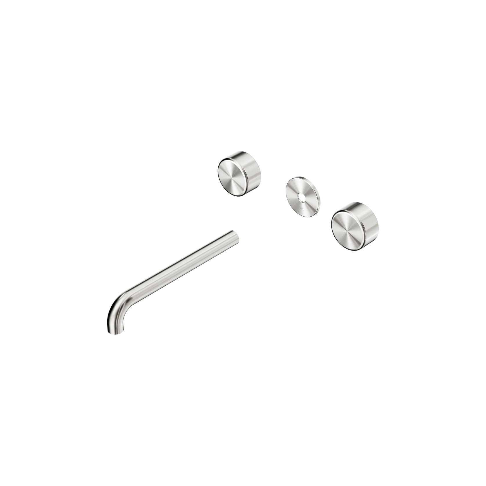 Serenity Wall Basin 220mm Spout + Metal Handle Brushed Nickel gallery detail image
