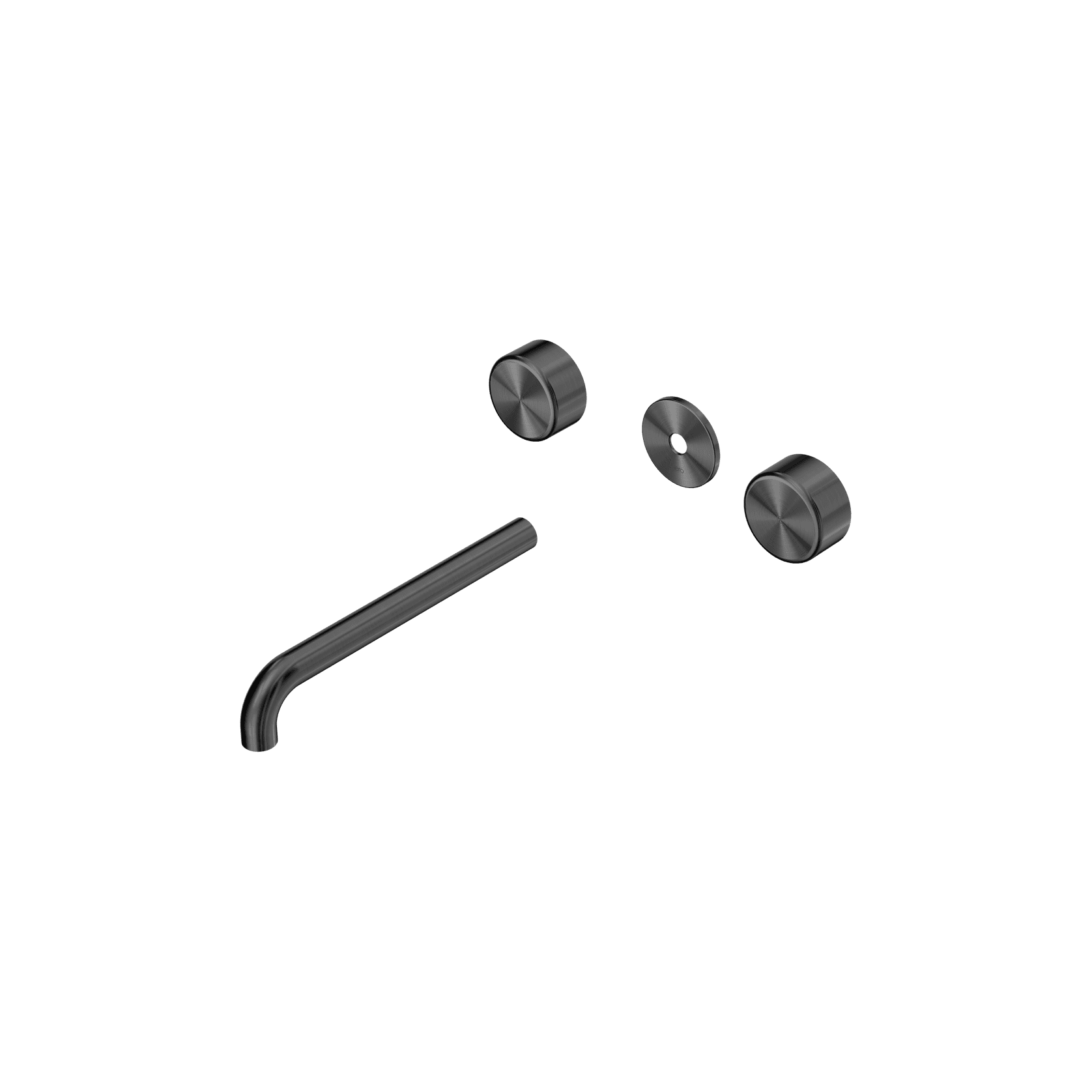 Serenity Wall Basin 220mm Spout + Metal Handle Gun Metal gallery detail image