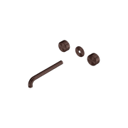 Serenity Wall Basin Set 220mm Spout With Metal Handle Trim Kit Only Rome Bronze gallery detail image