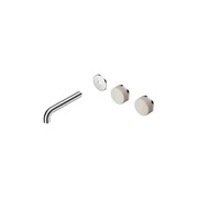 Serenity Wall Basin 160mm Offspout + Rome Travertine Handle Chrome gallery detail image