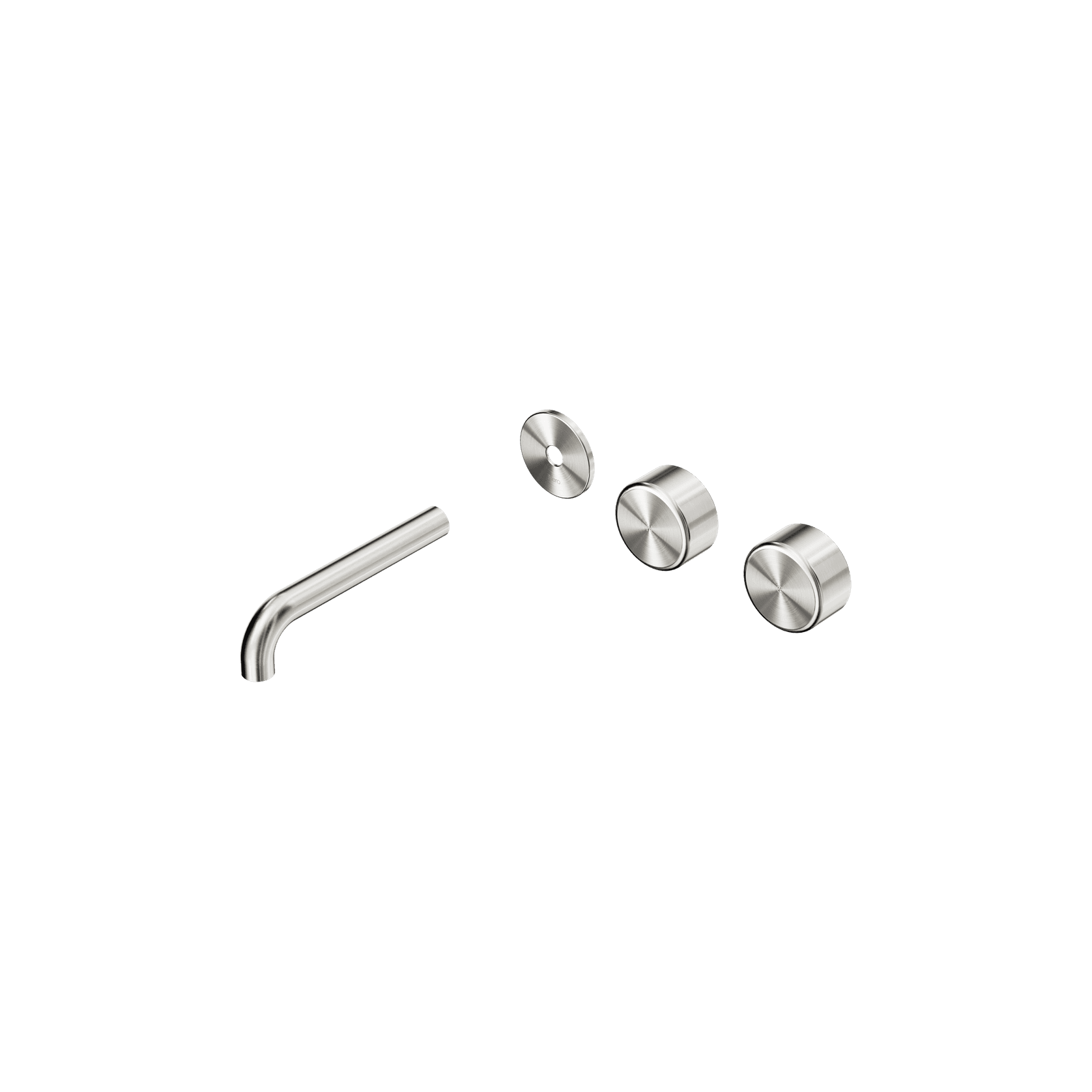 Serenity Wall Basin 160mm Offspout + Metal Handle Brushed Nickel gallery detail image