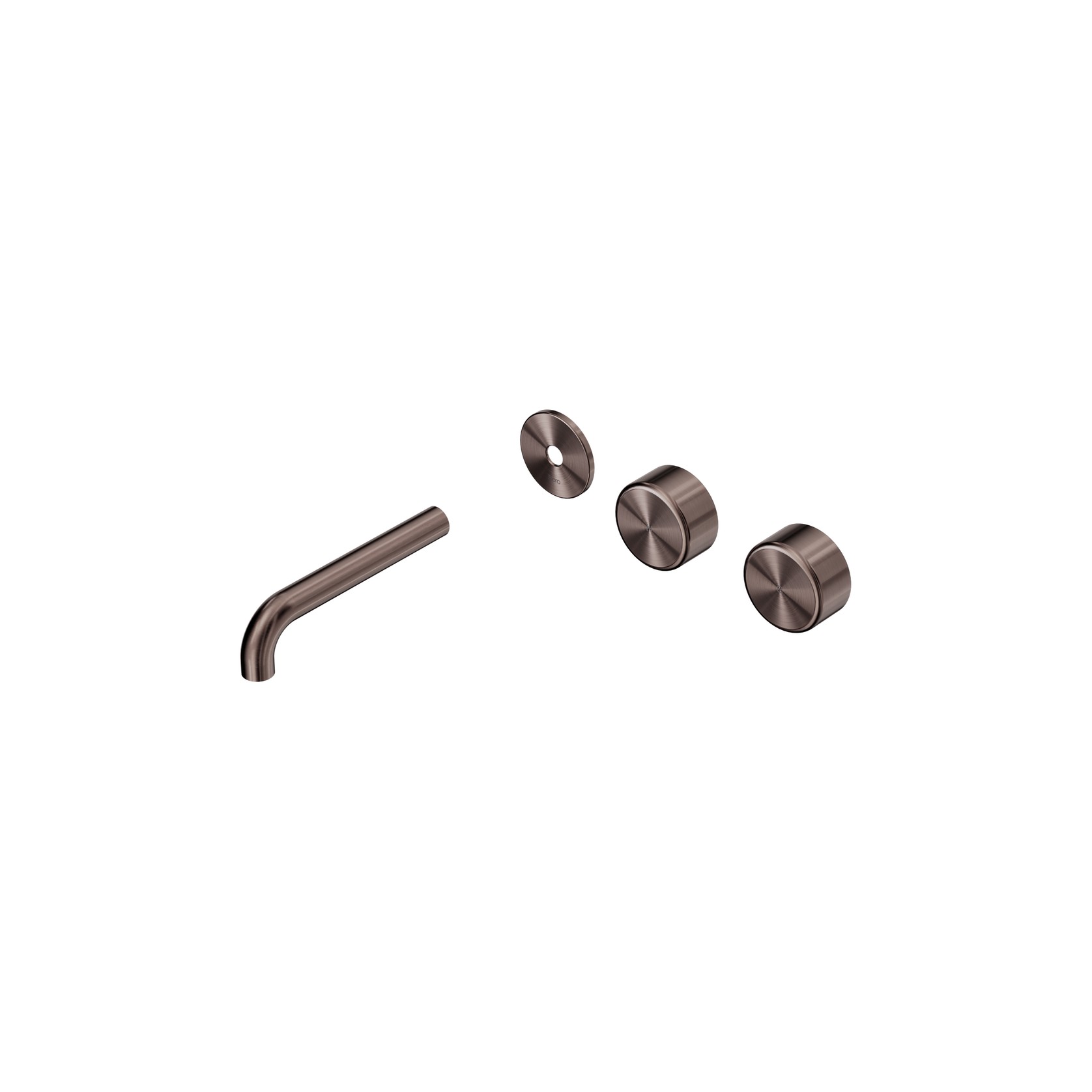 Serenity Wall Basin 160mm Offspout + Metal Handle Brushed Bronze gallery detail image
