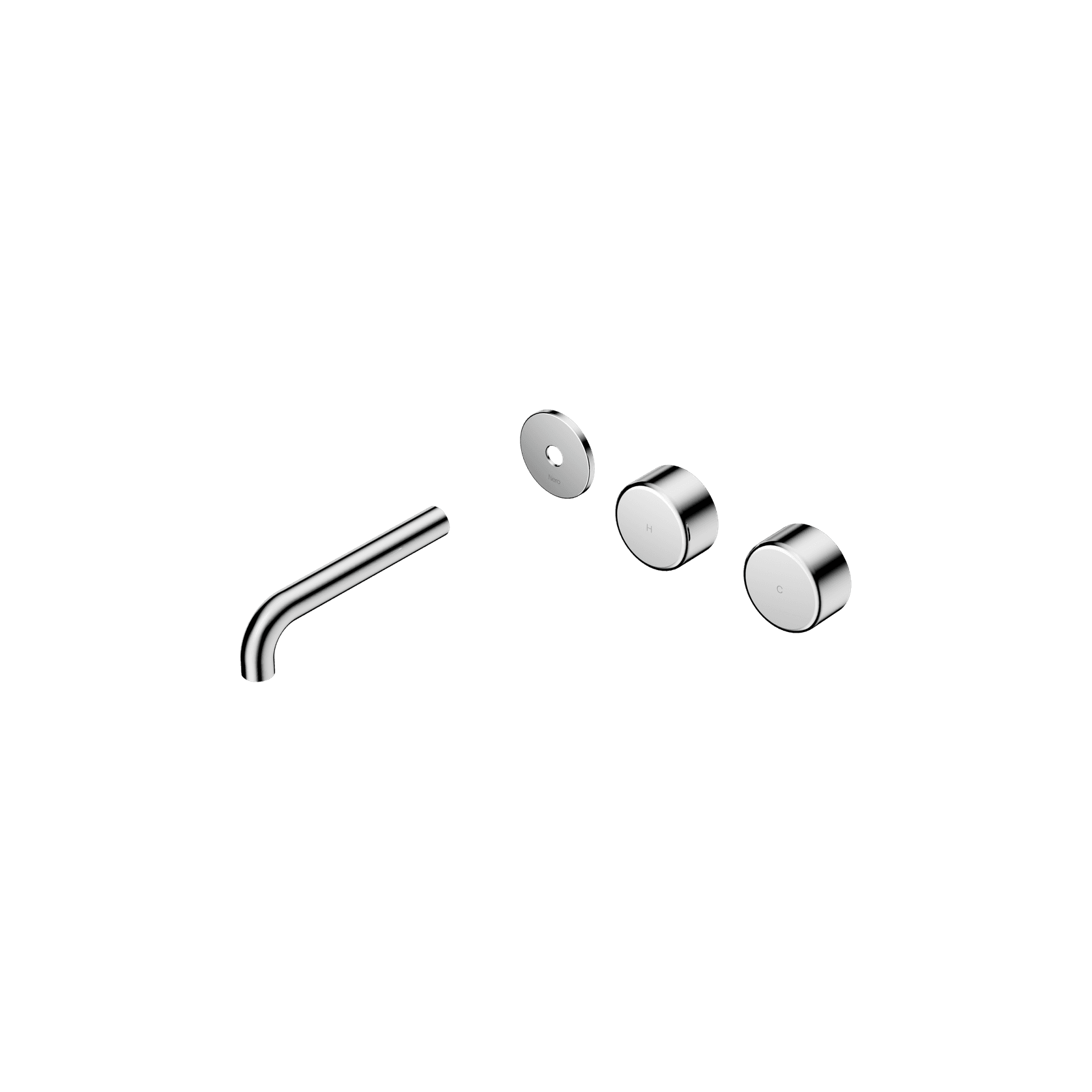 Serenity Wall Basin 160mm Offspout + Metal Handle Chrome gallery detail image