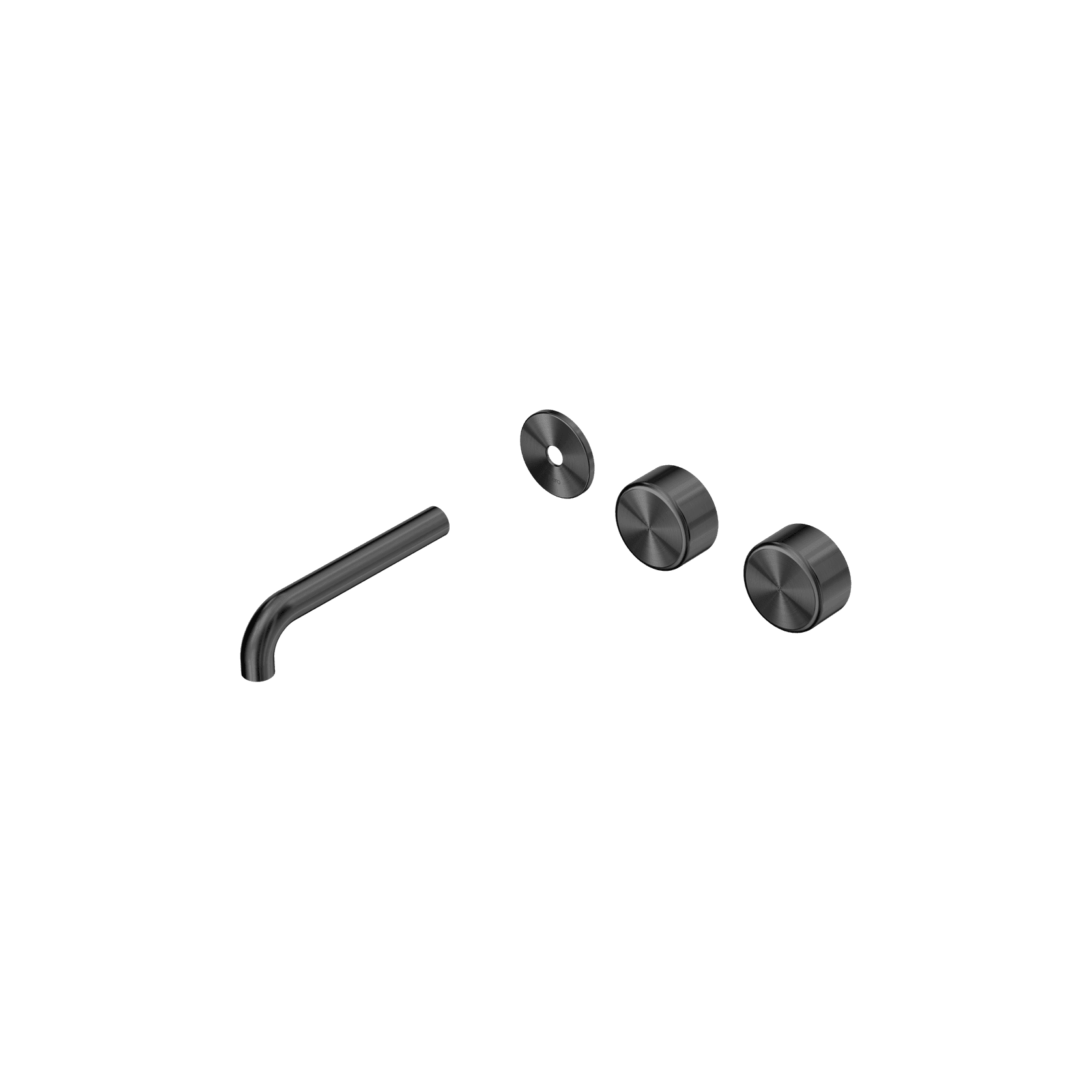 Serenity Wall Basin 160mm Offspout + Metal Handle Gun Metal gallery detail image